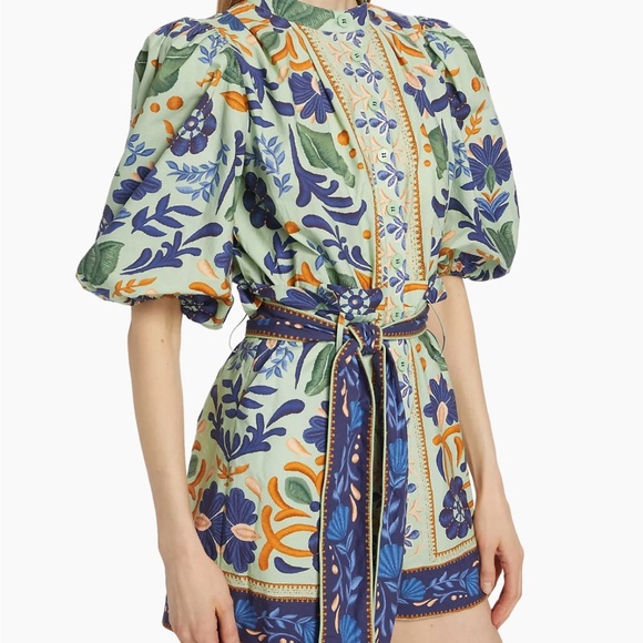 FARM Rio Ocean Tapestry Romper - Picture 4 of 7